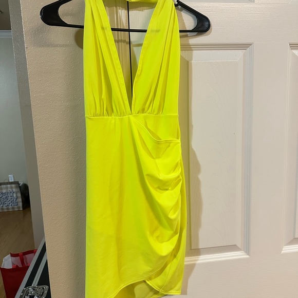 SHEIN Bright Yellow Mini Dress - Picture 1 of 1
